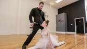 Ballerina babe with curves gets ready for it