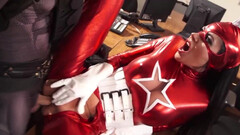Deep pussy latex fantasies in Avengers sex parody
