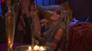 Hot blonde throats the big dick wet and lets it explode on her face