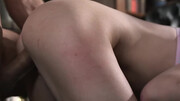 Naked blonde babes share dick in restless FFM tryout