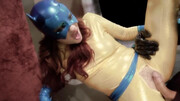 Masked beauty feels endless inches in her tight muff