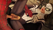 Spider-Man having sex in missionary with Spidergirl