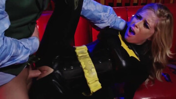 Joker banging Batgirl in an XXX parody of The Dark Knight