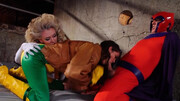 XXX parody of a comic book story gives us a threesome