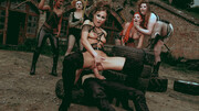 XXX Mad Max parody with one man and multiple thick sluts