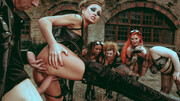 XXX Mad Max parody with one man and multiple thick sluts