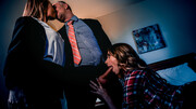 Dashing ladies share monster dick in elegant FFM until the last drops