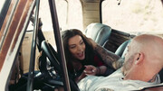 Busty bimbo is fucked in the backseat of the vehicle