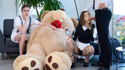 Cute Mia Mi gets double drilled and soaked in warm jizz