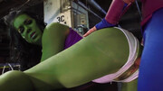 Diana DeVoe getting banged by a super hero in a parody