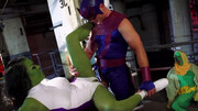Diana DeVoe getting banged by a super hero in a parody