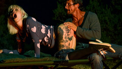 Strong outdoor backyard sex for thin Kleio Valentien