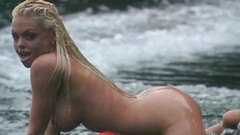 Thirsty blonde shares outdoor fun with a huge dick that drives her crazy
