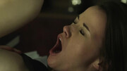 High definition video of a bald man and a horny bimbo