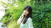 Ringo Fujii acting adorable while posing in the woods