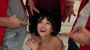 Rough gangbang pleasures for skinny Lana Smalls