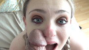 Aussie beauty worships dick in POV to be HIS whore