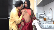 Busty Indian beauty lets hubby ravish her muff after excellent foreplay