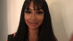 Busty Desi beauty combines top footjob with insane blowjob