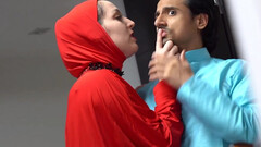 Muslim wife gets deep fucked and gagged during blowjob in homemade kinks