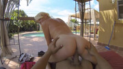 Crazy POV doggy in outdoor for blonde whore Ashley Stone