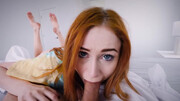 Slender redhead tears the cock apart in her tight pussy for full hardcore