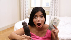 Brunette maid with bubble butt gets blacked in a supreme POV