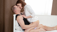 Sweet girl tries boyfriend's hefty dong in surreal anal pleasures