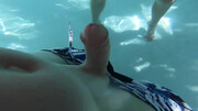 MILF gives underwater blowjob and fucks until she gets creampied