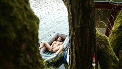 Busty girl masturbates in appealing scenes until she comes