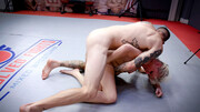 Wrestling hardcore with mature blonde Bree Austin