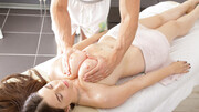 Busty Russian babe receives more than just a massage