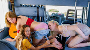 Sweet girls are on the road and they love to share perfect oral perversions