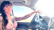 Mommy grants stepson a good handjob while on the road