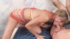 Busty MILF plays with the juicy dick in the most amazing oral scenes