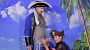 Pirate cosplay fuck with a skinny MILF stunner