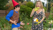 Gnome with a hard cock humping a crazy MILF